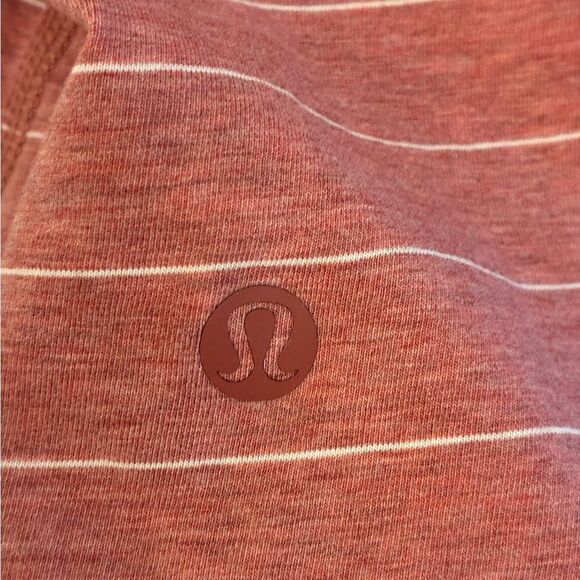 LULULEMON All Tied Up Tank Short Serve Stripe Heathered So Merlot White Size 8 - Picture 4 of 8